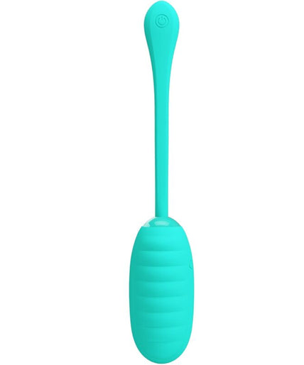 PRETTY LOVE - KIRK RECHARGEABLE VIBRATING EGG AQUA GREEN PRETTY LOVE - KIRK RECHARGEABLE VIBRATING EGG AQUA GREEN