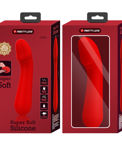 PRETTY LOVE - CETUS RECHARGEABLE VIBRATOR RED PRETTY LOVE - CETUS RECHARGEABLE VIBRATOR RED