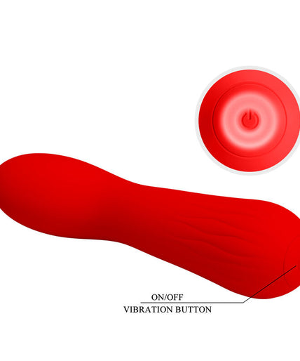 PRETTY LOVE - FAUN RECHARGEABLE VIBRATOR RED PRETTY LOVE - FAUN RECHARGEABLE VIBRATOR RED