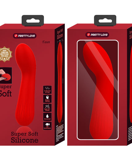 PRETTY LOVE - FAUN RECHARGEABLE VIBRATOR RED PRETTY LOVE - FAUN RECHARGEABLE VIBRATOR RED