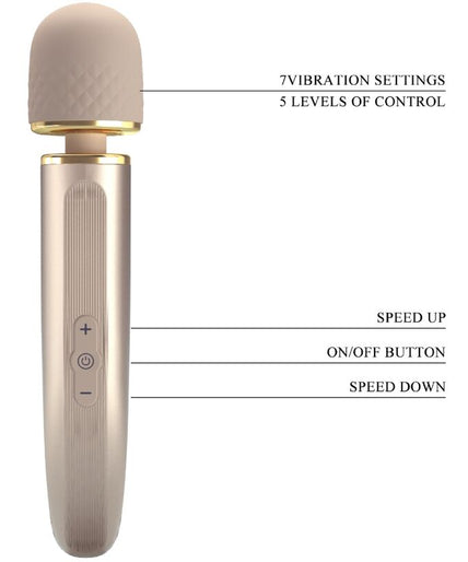 PRETTY LOVE - MASSAGER 7 VIBRATION MODES CHAMPAGNE PRETTY LOVE - MASSAGER 7 VIBRATION MODES CHAMPAGNE