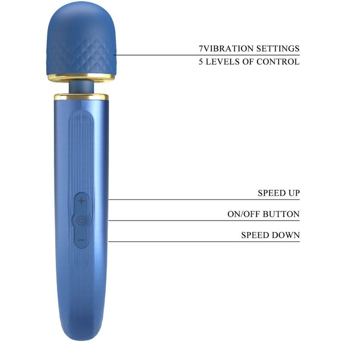 PRETTY LOVE - MASSAGER 7 TRILLINGSFUNCTIES BLAUW