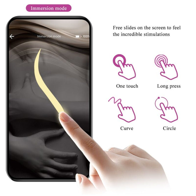 Pretty Love – Jayleen Vibrator met App-afstandsbediening Paars