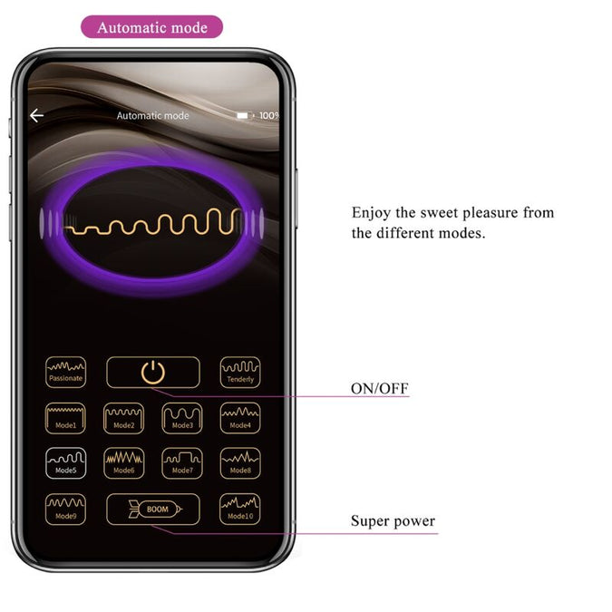 Pretty Love – Jayleen Vibrator met App-afstandsbediening Paars