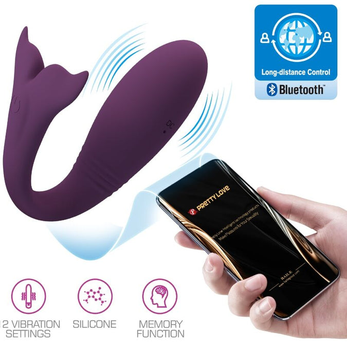 Pretty Love – Jayleen Vibrator met App-afstandsbediening Paars