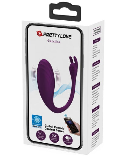 PRETTY LOVE - CATALINA VIBRATOR APP REMOTE CONTROL PURPLE PRETTY LOVE - CATALINA VIBRATOR APP REMOTE CONTROL PURPLE