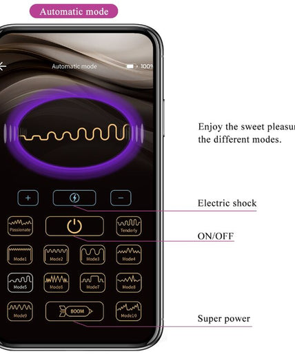 PRETTY LOVE - JEFFERSON APP CONTROLLED ANAL PLUG PURPLE PRETTY LOVE - JEFFERSON APP CONTROLLED ANAL PLUG PURPLE