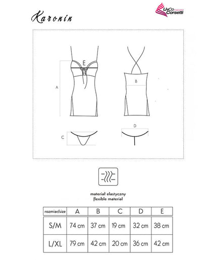 LIVCO CORSETTI FASHION - KARONIN LC 90628 SHIRT + PANTY BLACK LIVCO CORSETTI FASHION - KARONIN LC 90628 SHIRT + PANTY BLACK