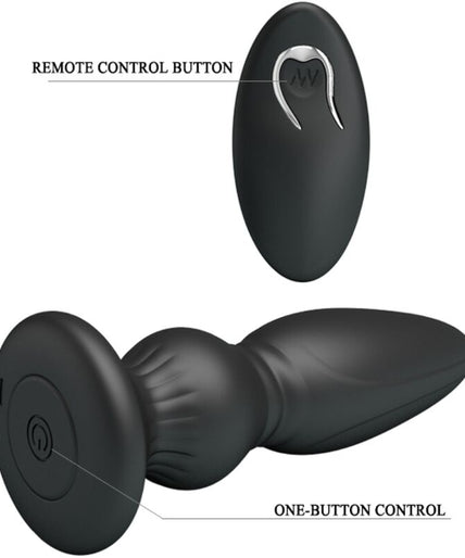 MR PLAY - POWERFUL VIBRATOR REMOTE CONTROL ANAL PLUG BLACK MR PLAY - POWERFUL VIBRATOR REMOTE CONTROL ANAL PLUG BLACK