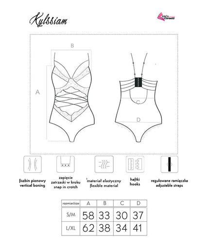 LIVCO CORSETTI FASHION - KYLSSIAM LC 90613 BODY ZWART LIVCO CORSETTI FASHION - KYLSSIAM LC 90613 BODY ZWART