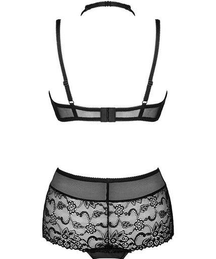 LIVCO CORSETTI FASHION - LINERA FOR THE SENSES COLLECTIE BH + SLIP ZWART LIVCO CORSETTI FASHION - LINERA FOR THE SENSES COLLECTIE BH + SLIP ZWART