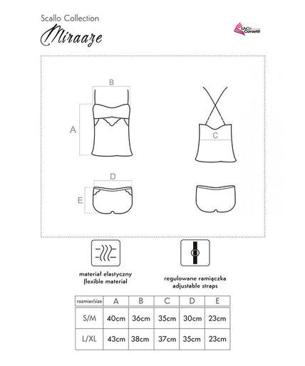 LIVCO CORSETTI FASHION - MIRAAZE LC 90567 SHIRT + SHORTS BLACK LIVCO CORSETTI FASHION - MIRAAZE LC 90567 SHIRT + SHORTS BLACK