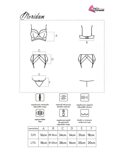 LIVCO CORSETTI FASHION - MORIDAM LC 90552 BEHA + JARRETELGORDEL + SLIP ZWART L/XL LIVCO CORSETTI FASHION - MORIDAM LC 90552 BEHA + JARRETELGORDEL + SLIP ZWART L/XL