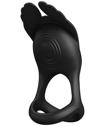 PRETTY LOVE - SILAS VIBRANT PENIS RING 7 VIBRATIONS BLACK SILICONE PRETTY LOVE - SILAS VIBRANT PENIS RING 7 VIBRATIONS BLACK SILICONE