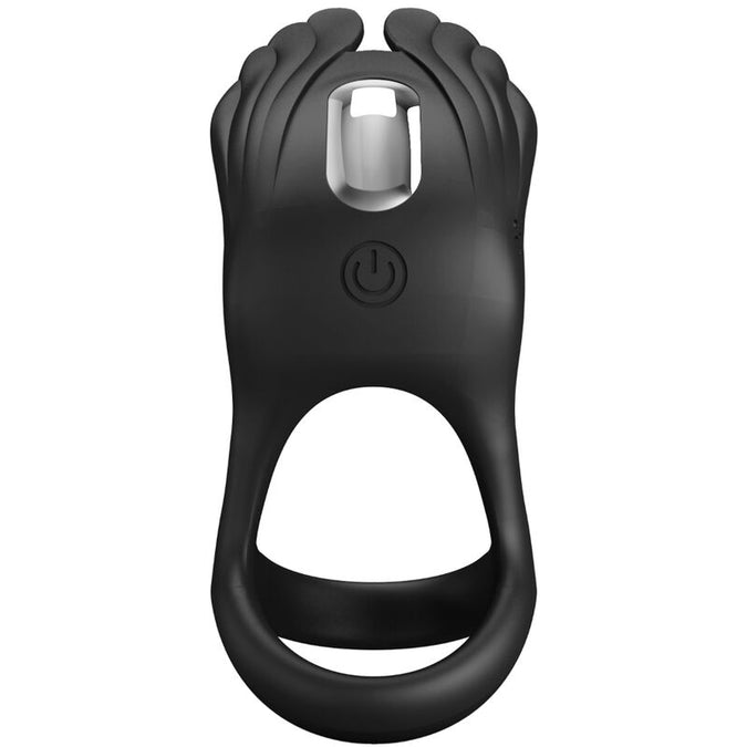Pretty Love – Silas Vibrant Penis Ring 7 Vibrations Black Silicone