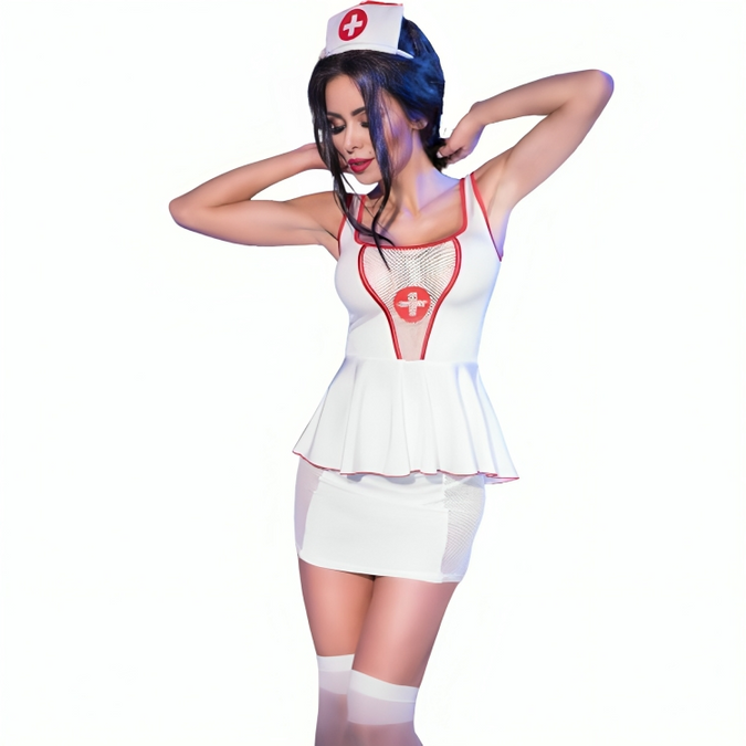 Chilirose – Cr 4160 Costume Nurse Top & Skirt S/m
