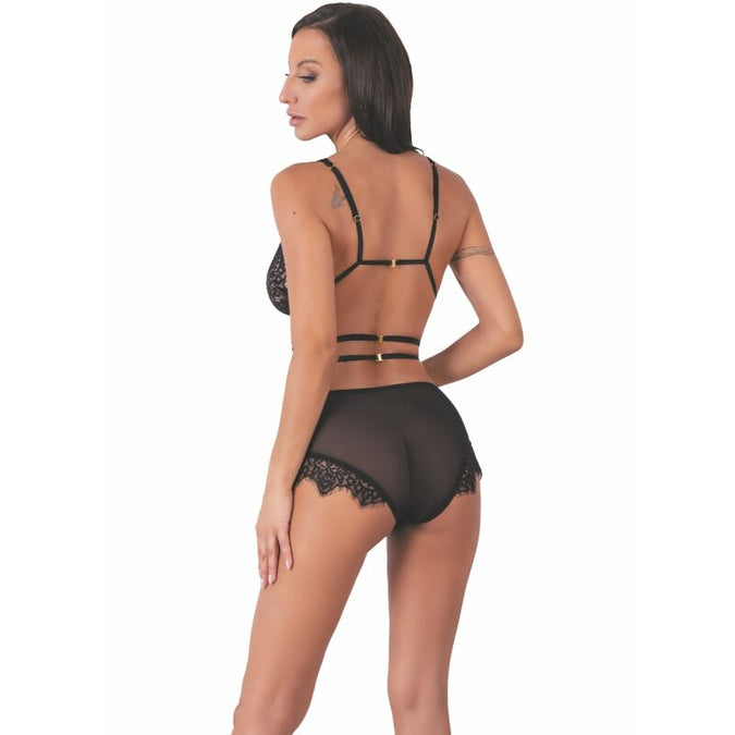 LIVCO CORSETTI FASHION - DREZNA LC 90733 BH + SLIP ZWART