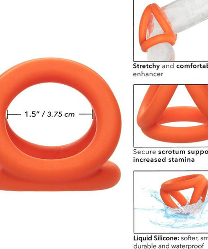 CALEXOTICS - ALPHA TRI-RING ORANGE CALEXOTICS - ALPHA TRI-RING ORANGE