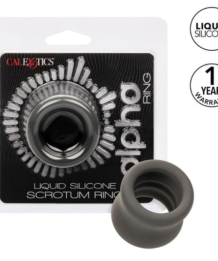 CALEXOTICS - ALPHA SCROTUM STRETCHING RING BLACK CALEXOTICS - ALPHA SCROTUM STRETCHING RING BLACK