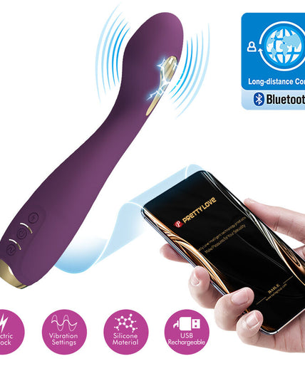 PRETTY LOVE - HECTOR ELECTROSHOCK VIBRATOR BY APP CONTROL PURPLE PRETTY LOVE - HECTOR ELECTROSHOCK VIBRATOR BY APP CONTROL PURPLE