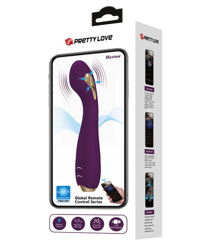 PRETTY LOVE - HECTOR ELECTROSHOCK VIBRATOR BY APP CONTROL PURPLE PRETTY LOVE - HECTOR ELECTROSHOCK VIBRATOR BY APP CONTROL PURPLE