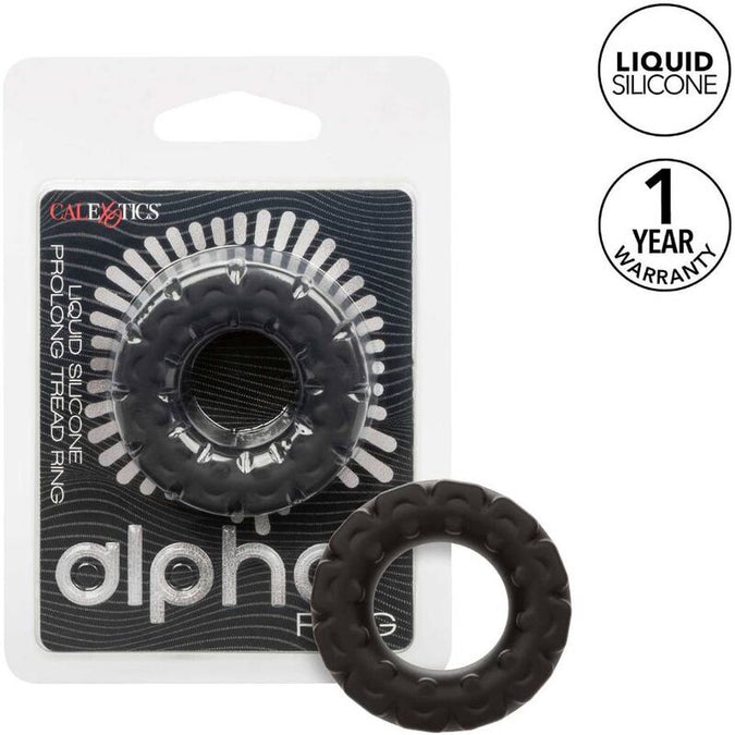 CALEXOTICS - ALPHA PROLONG TREAD RING ZWART