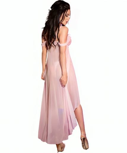 CHILIROSE - CR 3716 BABYDOLL LONG PINK L/XL CHILIROSE - CR 3716 BABYDOLL LONG PINK L/XL