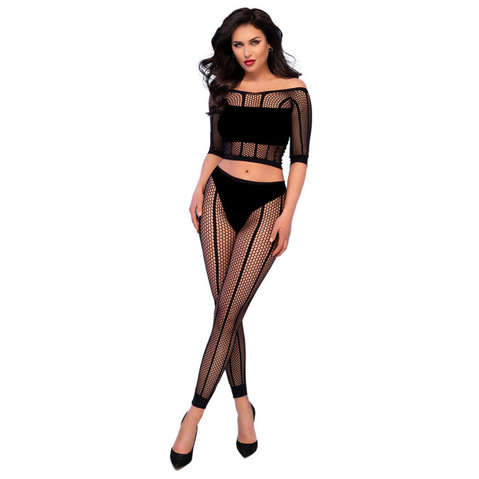 CHILIROSE - CR 4647 TOP & LEGGING ZWART S/M