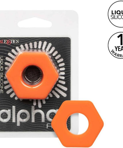 CALEXOTICS - ALPHA PROLONG SEXAGON RING ORANGE CALEXOTICS - ALPHA PROLONG SEXAGON RING ORANGE