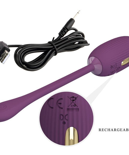 PRETTY LOVE - DOREEN PURPLE RECHARGEABLE VIBRATING EGG PRETTY LOVE - DOREEN PURPLE RECHARGEABLE VIBRATING EGG