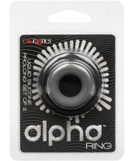 CALEXOTICS - ALPHA PROLONG SET OF 2 RING GREY CALEXOTICS - ALPHA PROLONG SET OF 2 RING GREY