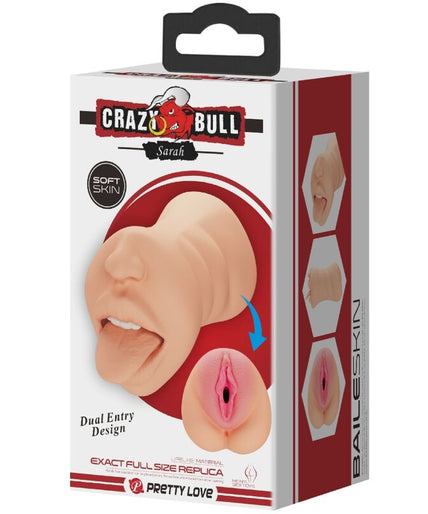 CRAZY BULL - SARAH VAGINA-SHAPED MASTUBADOR DUAL ENTRY CRAZY BULL - SARAH VAGINA-SHAPED MASTUBADOR DUAL ENTRY