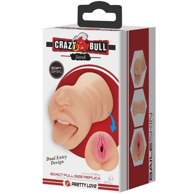 CRAZY BULL - SARAH VAGINAVORMIGE MASTURBATOR DUAL ENTRY