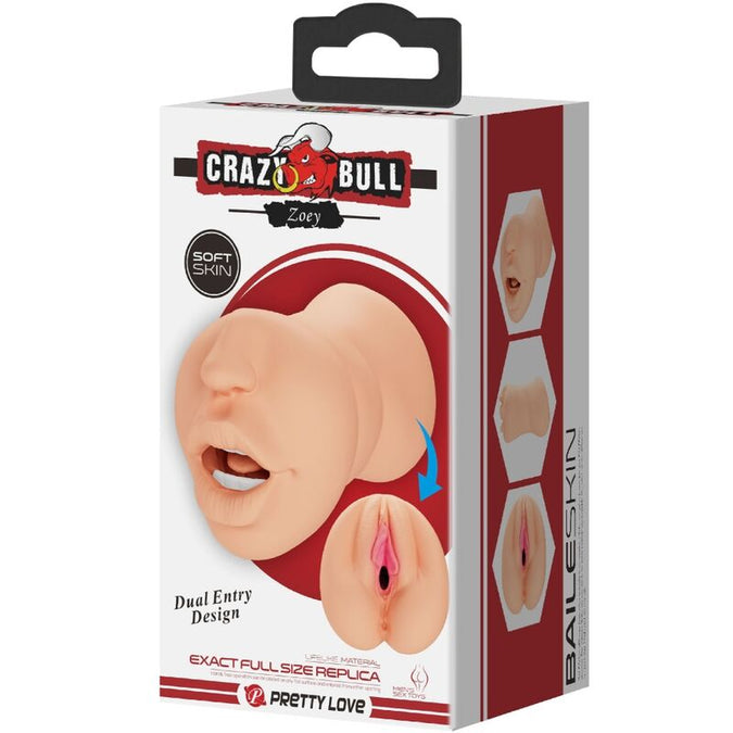 Crazy Bull – Zoey Vagina – Shaped Mastubador Dual Entry