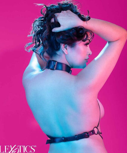 CALEXOTICS - EUPHORIA PLUS SIZE MULTI CHAIN COLLAR HARNESS CALEXOTICS - EUPHORIA PLUS SIZE MULTI CHAIN COLLAR HARNESS