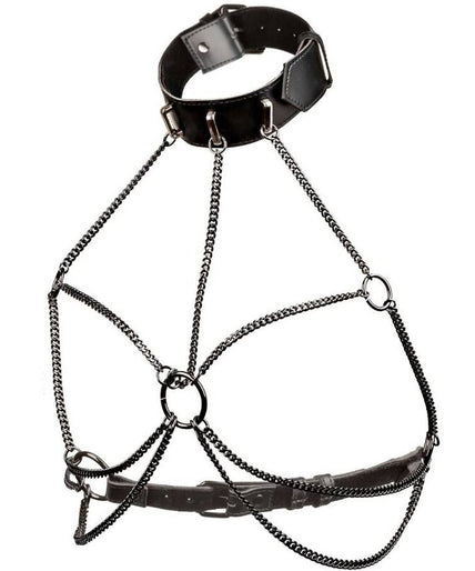 CALEXOTICS - EUPHORIA PLUS SIZE MULTI CHAIN COLLAR HARNESS CALEXOTICS - EUPHORIA PLUS SIZE MULTI CHAIN COLLAR HARNESS