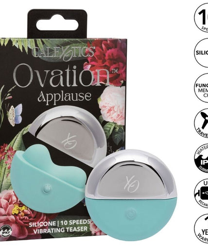CALEXOTICS - OVATION APPLAUSE STIMULATOR AQUA GREEN CALEXOTICS - OVATION APPLAUSE STIMULATOR AQUA GREEN