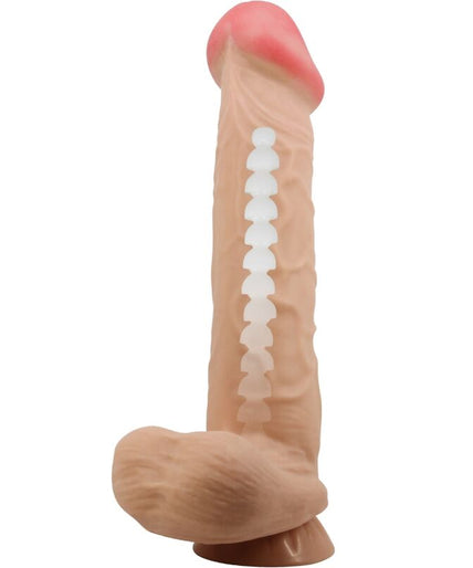 PRETTY LOVE - SLIDING SKIN SERIES REALISTIC DILDO WITH SLIDING SKIN SUCTION CUP FLESH 26 CM PRETTY LOVE - SLIDING SKIN SERIES REALISTIC DILDO WITH SLIDING SKIN SUCTION CUP FLESH 26 CM