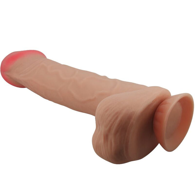 PRETTY LOVE - SLIDING SKIN SERIES REALISTISCHE DILDO MET VERSCHUIVENDE HUID ZUIGNAP FLESH 26 CM