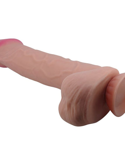 PRETTY LOVE - SLIDING SKIN SERIES REALISTIC DILDO WITH SLIDING SKIN SUCTION CUP BROWN 26 CM PRETTY LOVE - SLIDING SKIN SERIES REALISTIC DILDO WITH SLIDING SKIN SUCTION CUP BROWN 26 CM