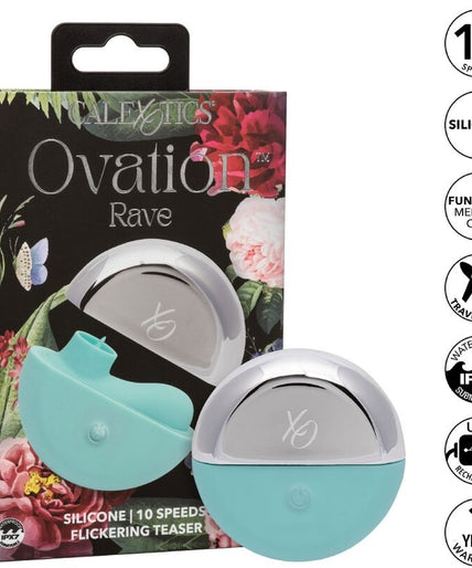 CALEXOTICS - OVATION RAVE STIMULATOR AQUA GREEN CALEXOTICS - OVATION RAVE STIMULATOR AQUA GREEN