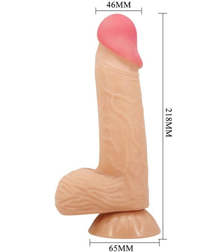 PRETTY LOVE - SLIDING SKIN SERIES REALISTISCHE DILDO MET BEWEEGBARE HUID ZUIGNAP 20.6 CM PRETTY LOVE - SLIDING SKIN SERIES REALISTISCHE DILDO MET BEWEEGBARE HUID ZUIGNAP 20.6 CM
