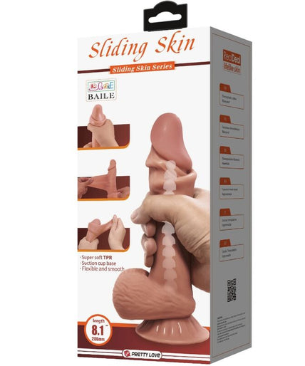 Pleasurements – Pretty Love – Sliding Skin Realistic Dildo Brown 20.6 Cm Pleasurements – Pretty Love – Sliding Skin Realistic Dildo Brown 20.6 Cm