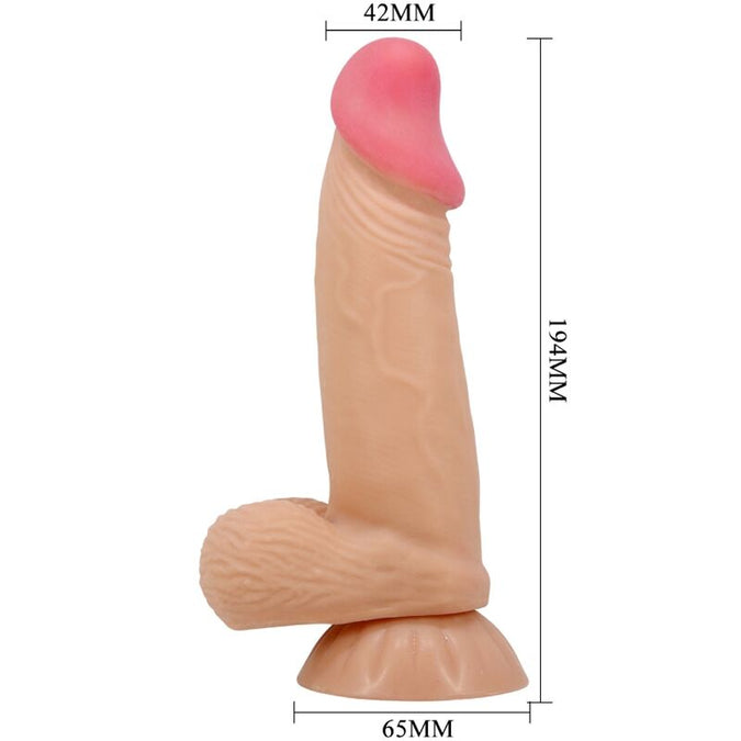 Pleasurements – Pretty Love – Sliding Skin Realistic Dildo Flesh 19.4 Cm