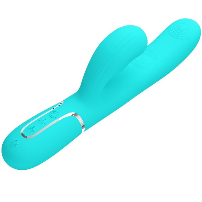Pretty Love – Perlita Multifunctionele 3-in-1 G-Spot Vibrator Aqua Groen