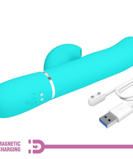 PRETTY LOVE - PERLITA MULTIFUNCTION 3 IN 1 G-SPOT VIBRATOR AQUA GREEN PRETTY LOVE - PERLITA MULTIFUNCTION 3 IN 1 G-SPOT VIBRATOR AQUA GREEN
