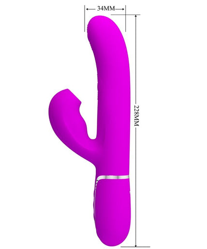 PRETTY LOVE - PERLITA MULTIFUNCTION 3 IN 1 G-SPOT VIBRATOR VIOLET PRETTY LOVE - PERLITA MULTIFUNCTION 3 IN 1 G-SPOT VIBRATOR VIOLET