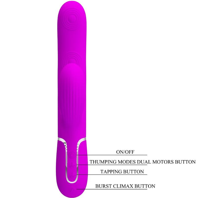 PRETTY LOVE - PERLITA MULTIFUNCTIONELE 3 IN 1 G-PUNT VIBRATOR PAARS