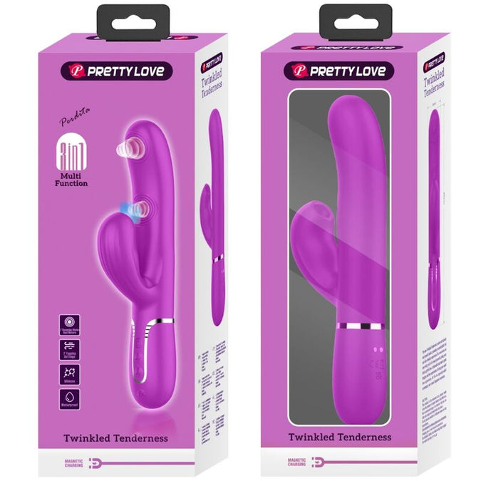 PRETTY LOVE - PERLITA MULTIFUNCTIONELE 3 IN 1 G-PUNT VIBRATOR PAARS
