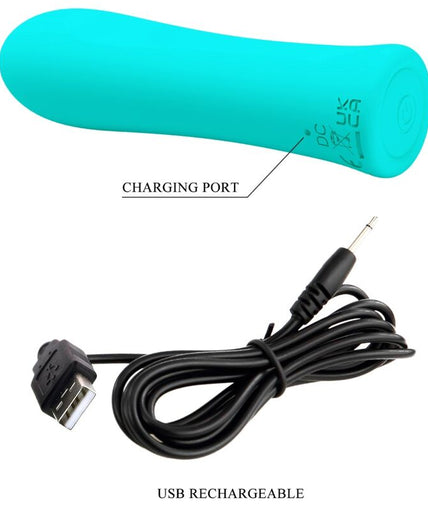 PRETTY LOVE - ALFREDA SUPER POWER VIBRATOR AQUA GREEN PRETTY LOVE - ALFREDA SUPER POWER VIBRATOR AQUA GREEN
